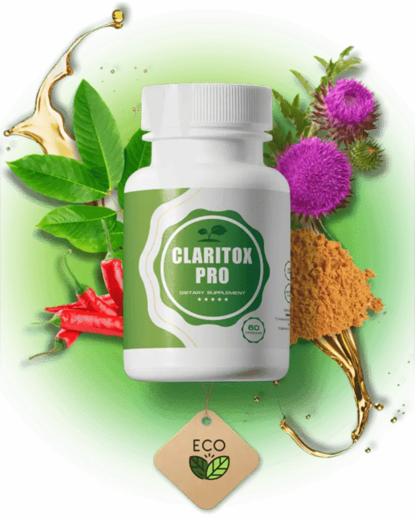 Claritox Pro dietary supplement bottle