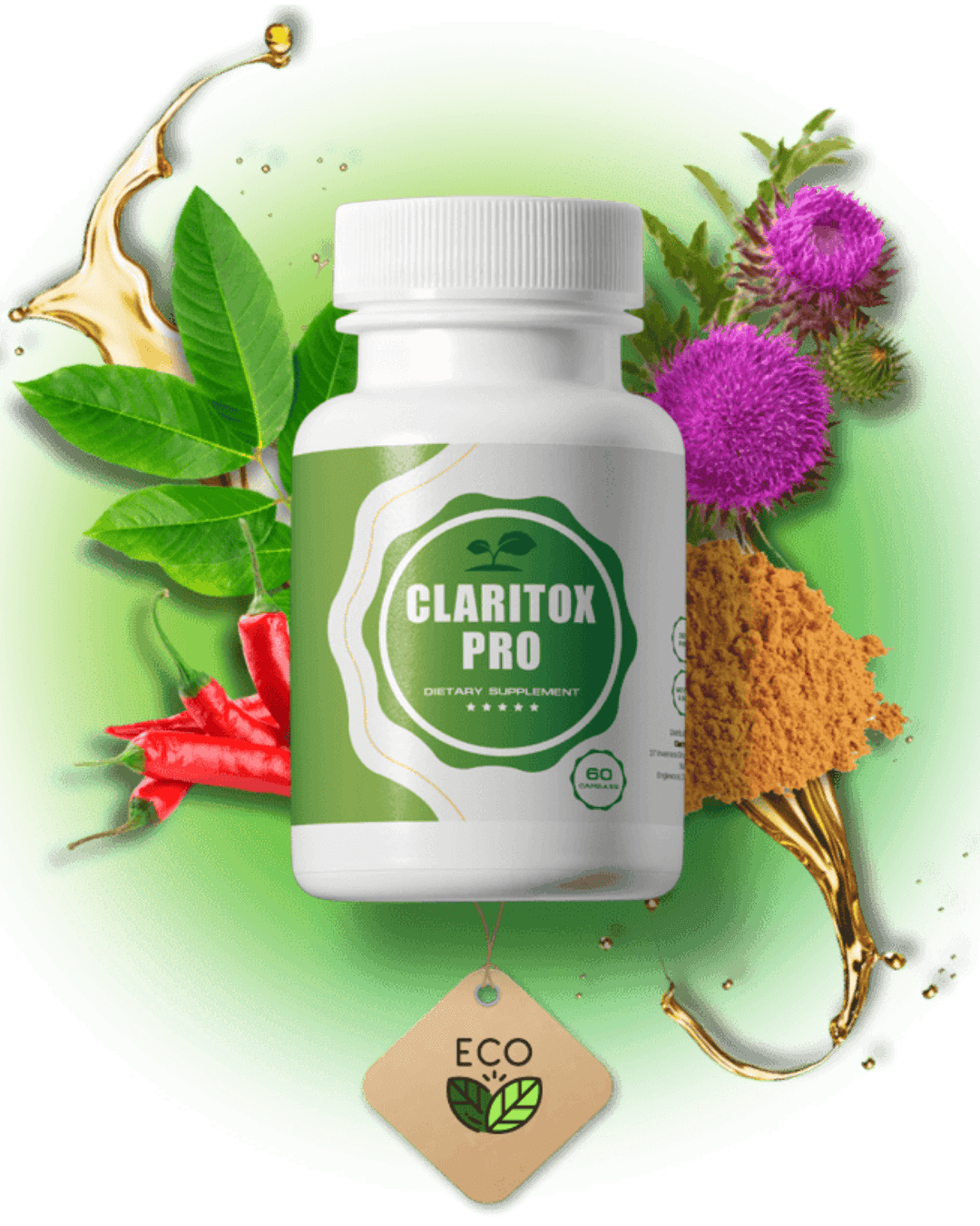 Claritox Pro dietary supplement bottle