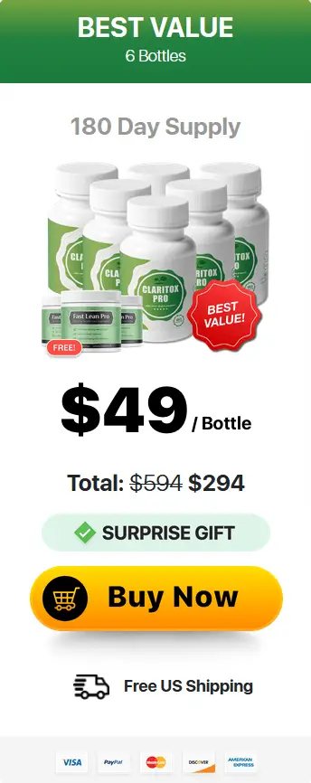 Claritox Pro six bottle package price
